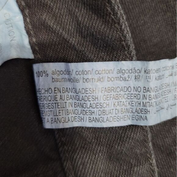 Zara Black Denim Button-Up Mini Skirt Size Small - Picture 4 of 4